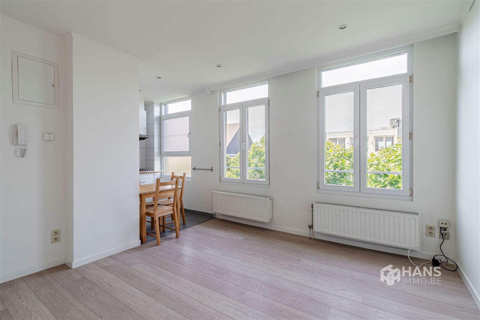 Lichtrijk appartement (43 m²) met 1 slaapkamer in Antwerpen (2000).
