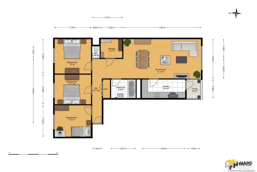Appartement te koop in DEURNE